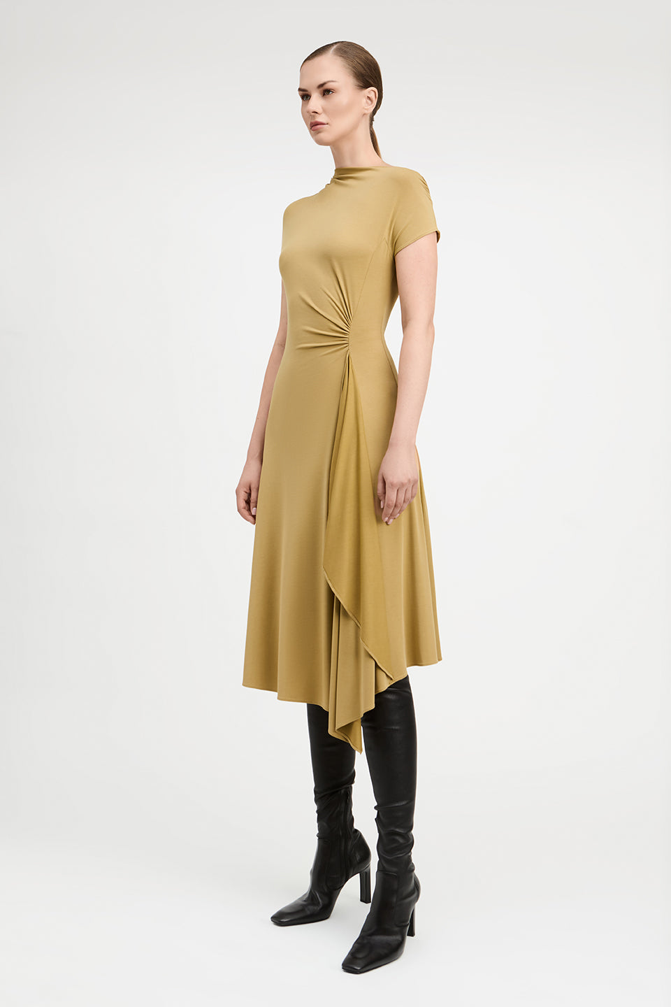 Millicent Drapey Modal Jersey Wrap Dress