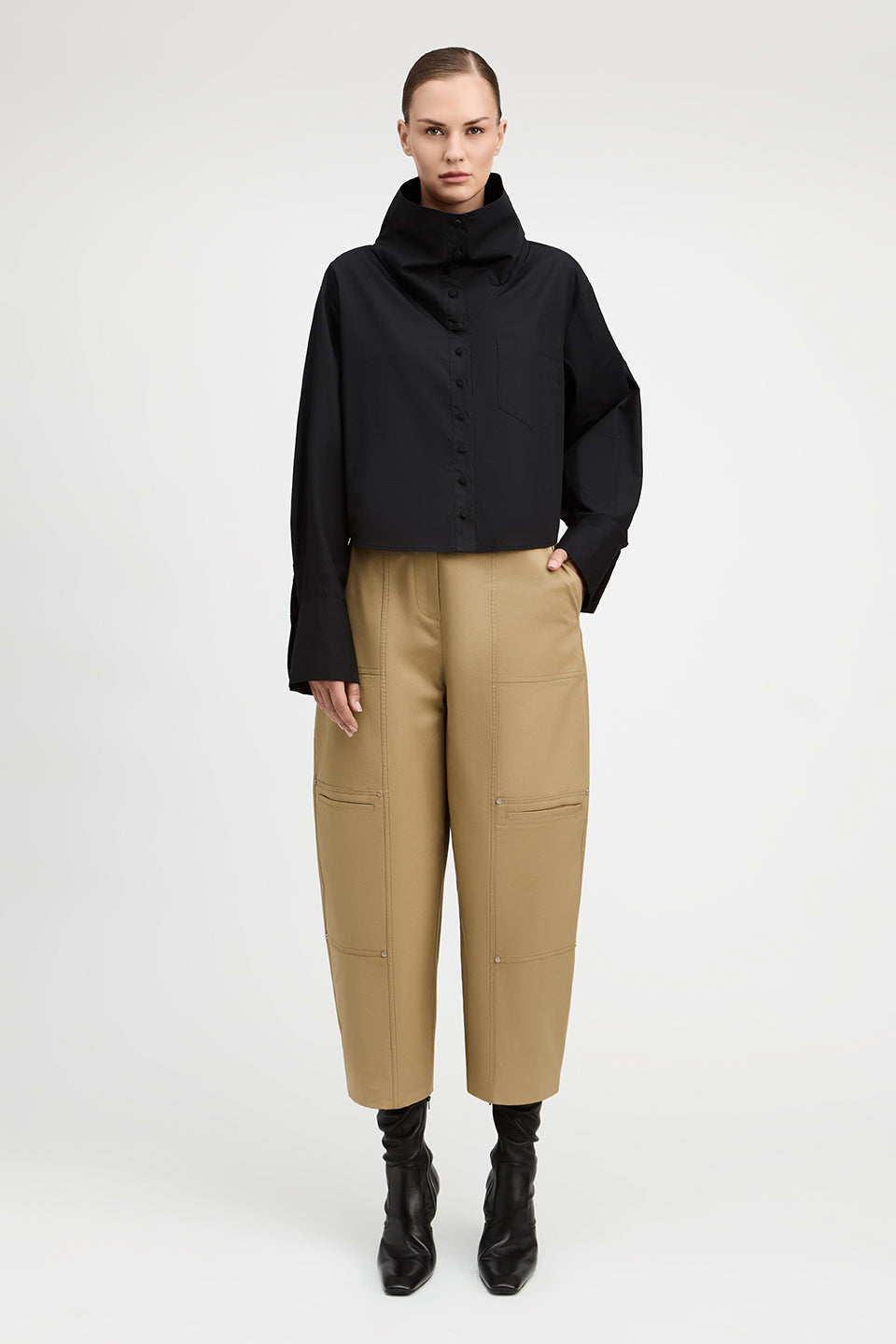 Bianca Funnel Neck Blouse