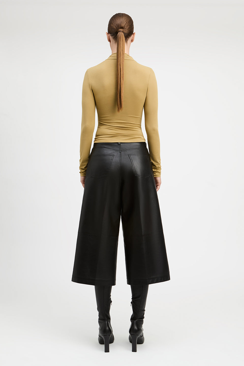 Isaiah Drapey Modal Jersey Long Sleeve Wrap Top