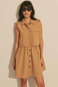 Sequoia Button Down Dress - Camel