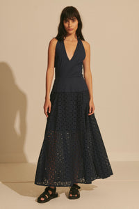 Maris Euelet Halter Dress - Navy