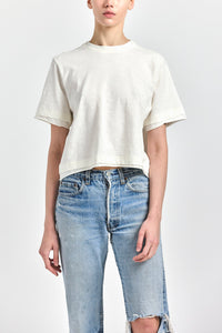 Generra Slub Jersey Crew Neck - Porcelain