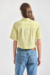 Lira Crop Short Sleeve Shirt - Lemonade