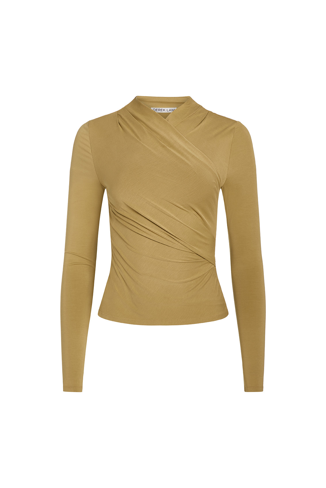 Isaiah Drapey Modal Jersey Long Sleeve Wrap Top