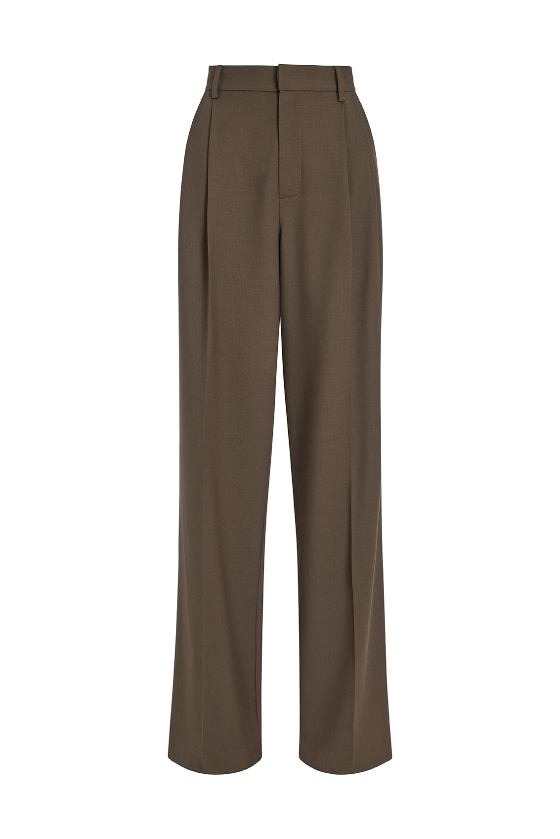 Christopher Cross Hatch Stretch Twill Pleated Trouser