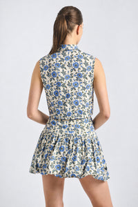 Persis Bubble Skirt - Blue Bell Floral