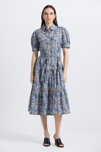 Buffy Dress - Blue Paisley