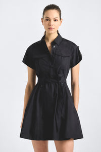 Azora Shirt Dress - Black