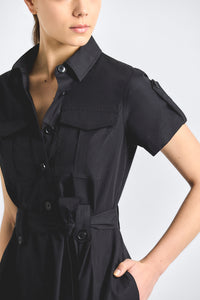 Azora Shirt Dress - Black