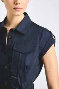 Azora Shirt Dress - Midnight