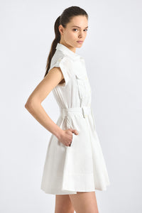 Azora Shirt Dress - White