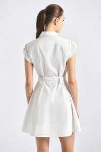 Azora Shirt Dress - White