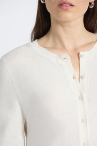 Thibeaut Long Sleeve Cardigan - Blanc De Blanc