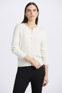 Thibeaut Long Sleeve Cardigan - Blanc De Blanc