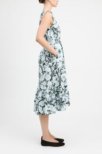Kris Sleeveless Maxi Dress - Dark Emerald Fleur