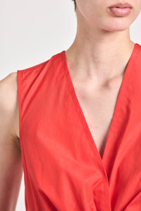 Nulla Twist Front Mini Dress - Red
