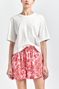 Belen Paperbag Shorts - Pink Tile