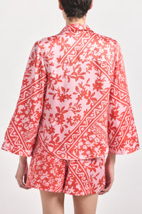 Milad Oversized Shirt - Pink Tile