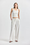 Archer Wide Leg Trouser - Marshmallow
