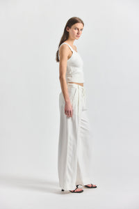 Archer Wide Leg Trouser - Marshmallow