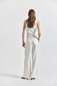 Archer Wide Leg Trouser - Marshmallow