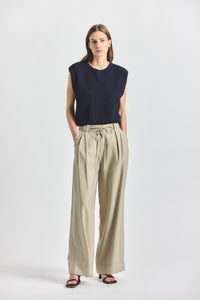Archer Wide Leg Trouser - Silver Sage