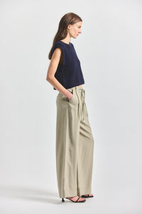 Archer Wide Leg Trouser - Silver Sage