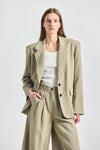 Poppy Oversized  Blazer - Silver Sage