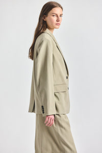 Poppy Oversized  Blazer - Silver Sage