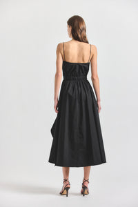 Hattie Ruffle Front Dress - Black