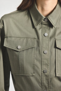 Brady Utility Dress - Dusty Olive