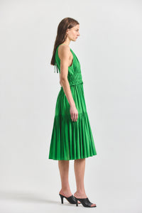 Sloane Keyhole Dress - Online Lime