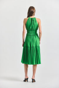 Sloane Keyhole Dress - Online Lime