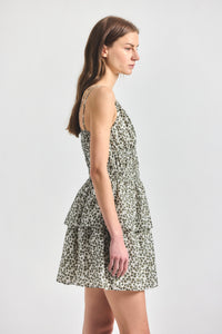 Theodore Layered Mini Dress - Marshmallow/Mermaid