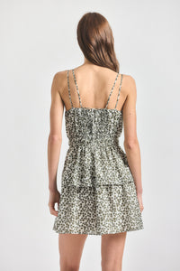 Theodore Layered Mini Dress - Marshmallow/Mermaid