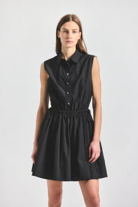 Tristan Shirt Dress - Black