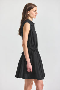 Tristan Shirt Dress - Black