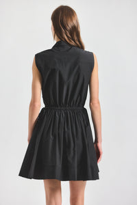 Tristan Shirt Dress - Black