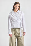 Gavin Wrap Top - White