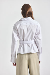 Gavin Wrap Top - White