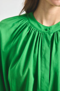 Zoey Balloon Sleeve Top - Online Lime