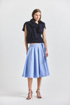 Sage Wrap Skirt - Light Blue