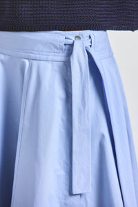 Sage Wrap Skirt - Light Blue