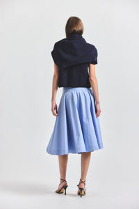 Sage Wrap Skirt - Light Blue