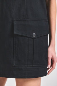 Xander Utility Tank Dress - Black