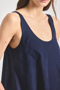 Emery Trapeze Dress - Dark Navy/Dark Navy