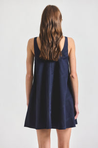Emery Trapeze Dress - Dark Navy/Dark Navy