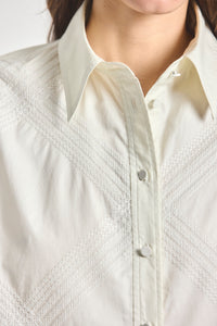 Piper Shirt Dress - Bone/Bone