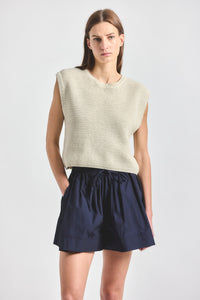 Louise Pull On Short - Dark Navy