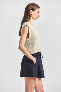 Louise Pull On Short - Dark Navy